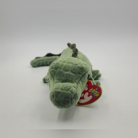 Ty Beanie Babies Retired Swampy Crocodile January 24 2000 Error Rare - Picture 2 of 4